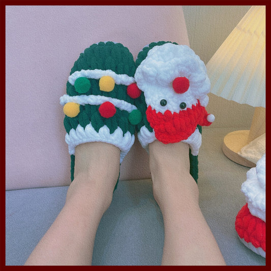 Handmade woolen home slippers